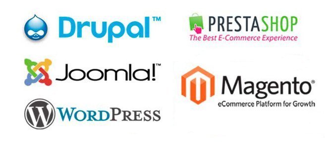 CMS, ecommerce, Drupal, Joomla, Wordpress, Prestashop, Magento