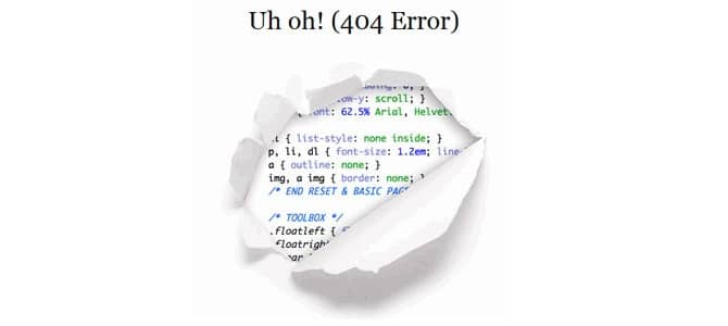 Erreur 404 nuit au référencement SEO