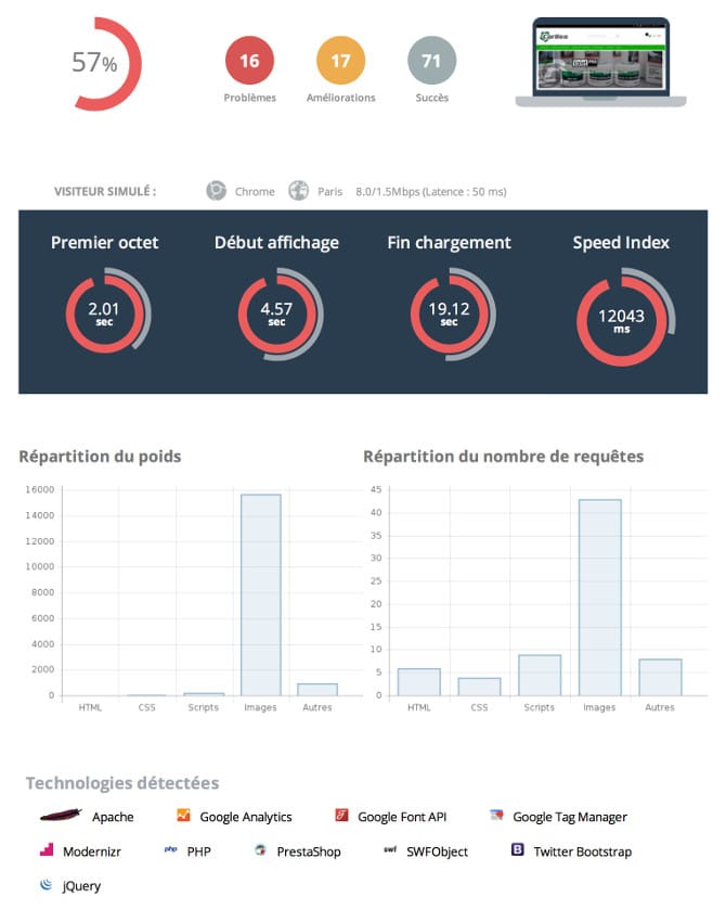 Statistiques Audit SEO