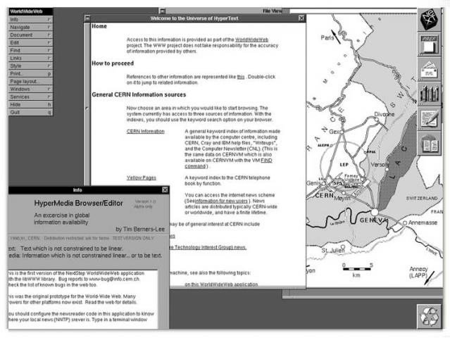 La première page web de Tim Berners-Lee