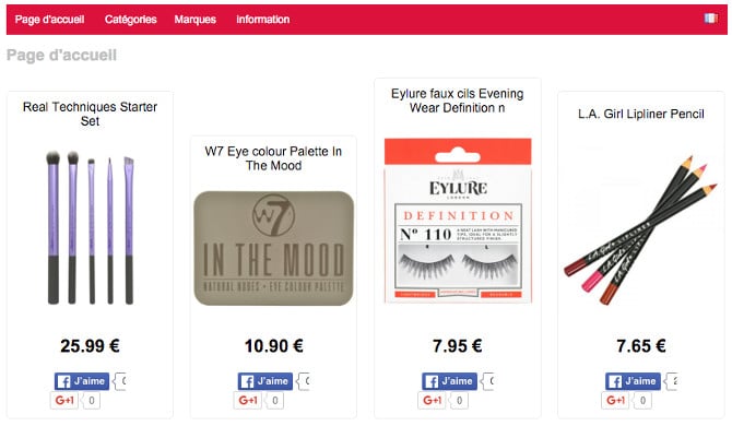 Les produits de votre boutique en ligne sur votre page fans Facebook