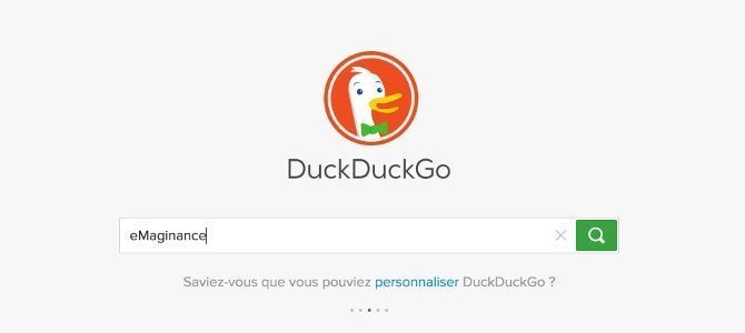 DuckDuckGo moteur de recherche