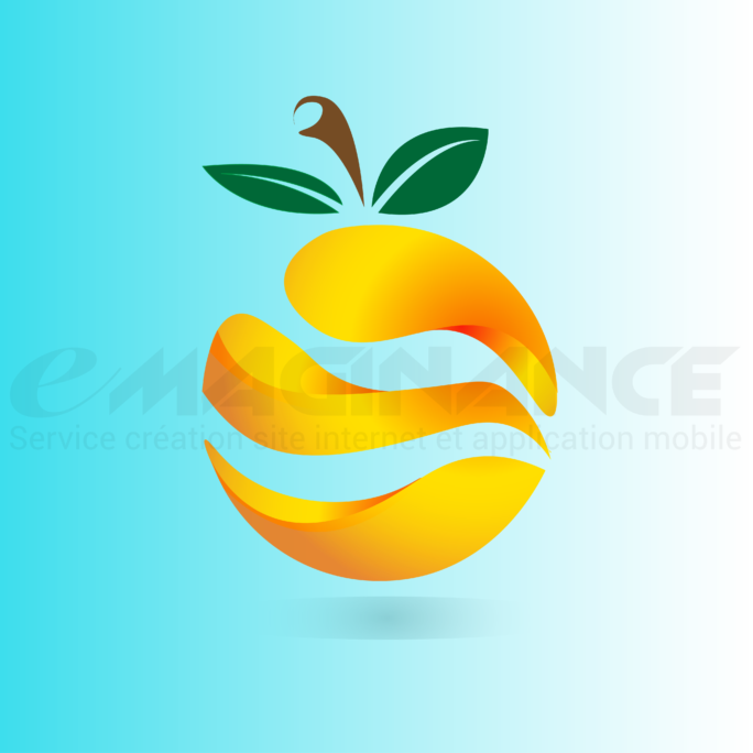 Orange 3D Logo Design