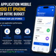Création application mobile type Web App pour les stores App Store et Google Play