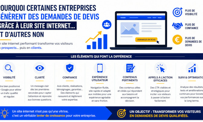 Demande de devis de création site internet