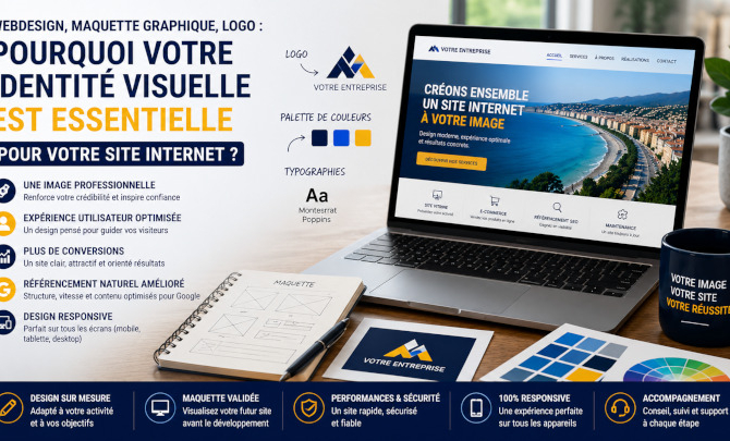 Maquette graphique, identité visuelle, logo