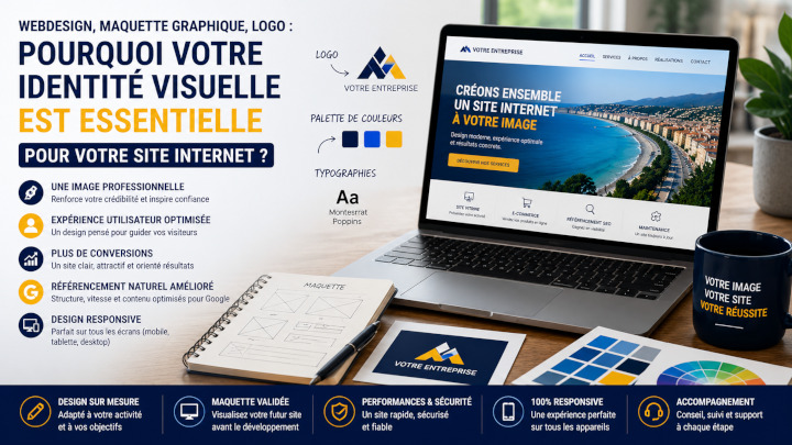 Maquette graphique, identité visuelle, logo